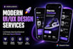 design modern website UI