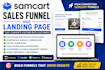 create high converting samcart sales funnel and landing page