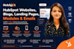 develop hubspot website, blog, landing page, modules, and emails