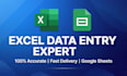 expert excel data entry and shopify listing