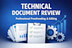 review and proofread technical documents professionally