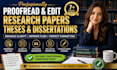professionally proofread theses, essays, and research papers