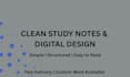 design clean and aesthetic study notes in canva