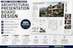 create modern architectural presentation board and layout design