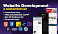 build responsive website, setup form, fix web issues