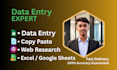 do data entry, web research and copy paste tasks
