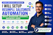 setup resimpli crm salesmate automation brivity leadsimple bigcontact pipedrive