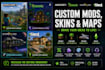 mod minecraft, terraria, starbound, and sims 4 with custom skins, maps