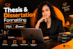 format your thesis or dissertation in latex or overleaf