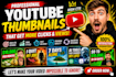 design ai and tech youtube thumbnails with high ctr
