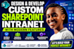 develop sharepoint site branding, spfx webparts, power apps, automate