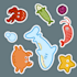 draw cute doodle stickers