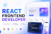 create responsive react website UI