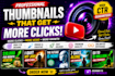 design modern thumbnails that boost clicks and views