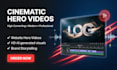design cinematic hero videos