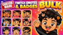 create custom twitch emotes and sub badges for your stream