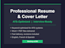 write a professional resume and cover letter that gets interviews