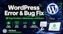 fix wordpress errors, plugin conflicts, white screen, and PHP issues fast