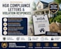 write hoa compliance letters and violation responses