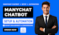 create manychat instagram dm chatbot automation