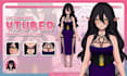 design and rig live2d vtuber model art anime vtuber avatar vrm rigging 3d vtuber