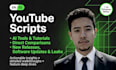 professionally write high retention youtube scripts