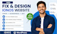 fix ionos website, ionos website design SSL redesign ionos creator wordpress SEO