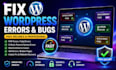 fix wordpress php bugs woocommerce crash debug malware recovery speed repair