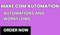 build make com automations and workflows