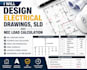 design electrical drawings, sld and nec load calculation