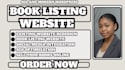 book listing website, bookstore website, ebook website, author website