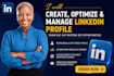 create optimize and manage linkedin profile