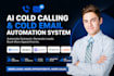 setup ai cold calling and cold email automation system outreach automation