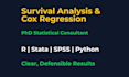 perform survival analysis and cox regression for time to event data