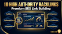 build 10 high authority SEO backlinks for better rankings