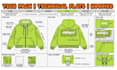 streetwear tech pack fashion design cloth hoodie t shirt tech pack illustration