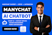 create manychat ai chatbot automation
