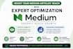 do organic medium article promotion, increase medium followers and engagement