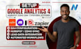 setup google analytics 4 hubspot zoho crm typeform jotform zapier integration