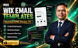 design wix custom email template notification layout branded html code