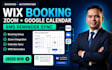 integrate wix booking zoom google calendar sms reminder automation