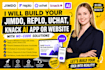 build jimdo replo uchat knack ai no code website