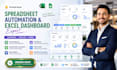 automate task in spreadsheet, sales pipeline spreadsheet, excel dashboard
