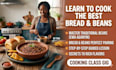 cook beans and bread with tea