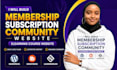 build membership subcription skool community elearning course website wordpress
