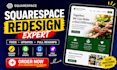 redesign, revamp and fix your squarespace website