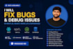 fix bugs and debug errors in react nextjs nodejs and ai generated code