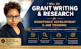 do grant writing and research for workforce development and job training