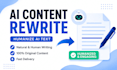 rewrite and humanize ai generated content
