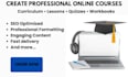 create online course content, curriculum and elearning training materials